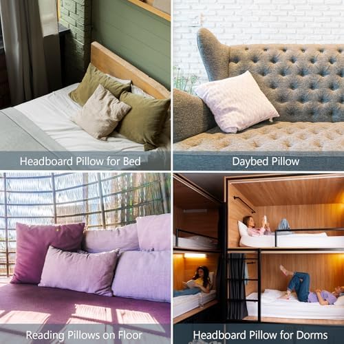Extra Thick Sofa Back Pillow for Reading