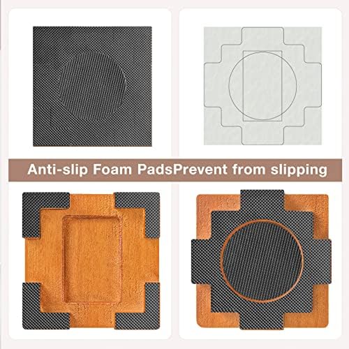 Kasiden Wood Bed Risers 35 Inch with Non-Slip Rubber Pad