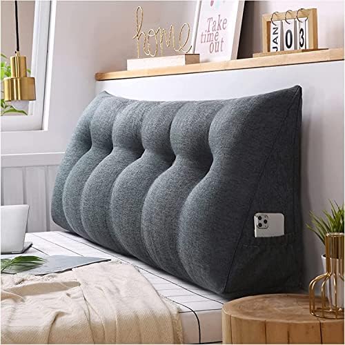 Triangular Bed Pillow with wedge Design Removable Cover for Sofa Bed Reading