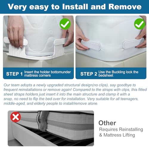 Keep your sheets firm and tight never needing to pack them again