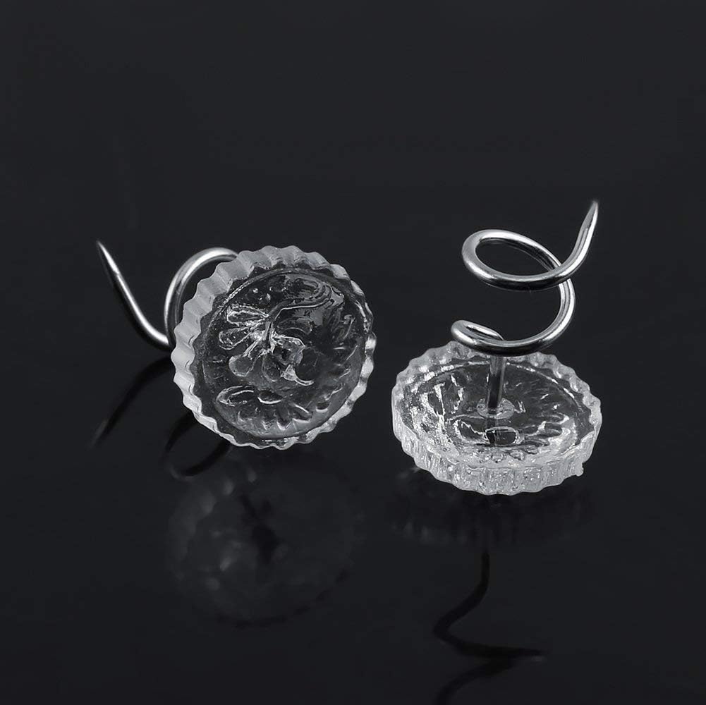 30pcs Upholstery Pins with Clear Heads for Couch Chair Bed Skirts Slip Covers