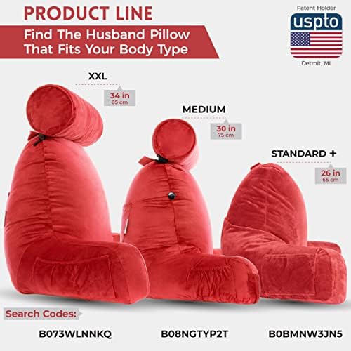 Husband Pillow Medium Red