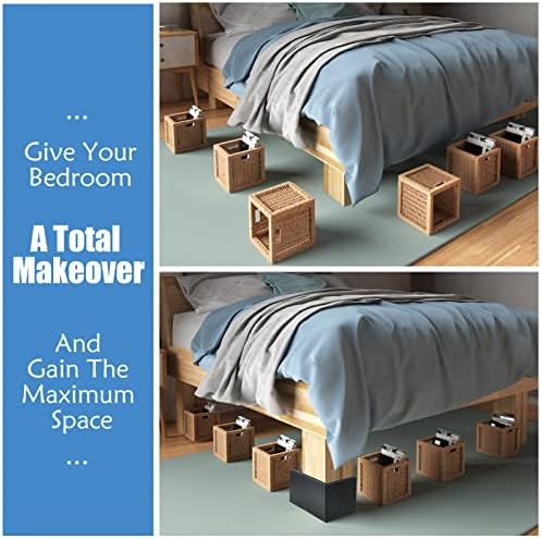 Sturdy Bed risers for Large Sleepovers with Extra Storage for Chairs sofas and beds