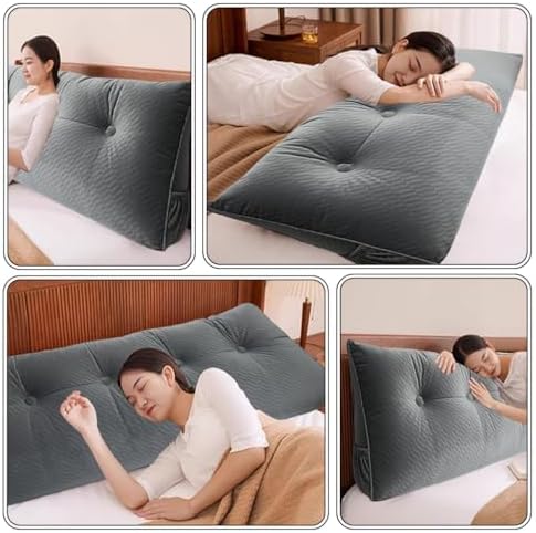 Ergonomic Velvet Headboard Pillow