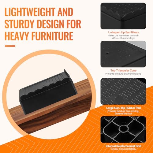 Adjustable Bed Risers L-Shape