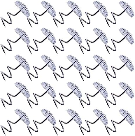 20 Pcs Twist Pins with Clear Heads for Upholstery and Bed Skirts