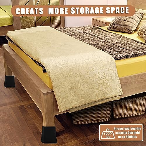 6-Inch Heavy-Duty Bed Risers for Sofa Desk and more