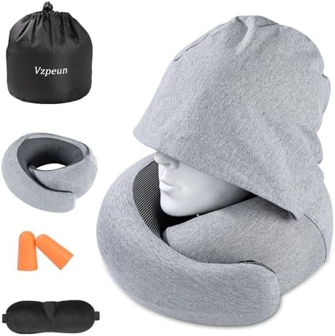 Ergonomic Travel Pillow for Comfort and Privacy