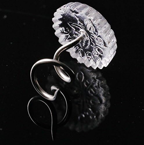 Mini Skater 30 Pc Clear Head Twist Pins for Upholstery and Slipcovers