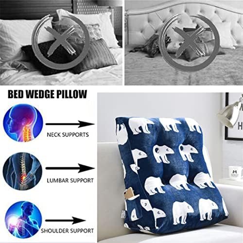 Supportive Bed Wedge Pillow for Reading Office Use