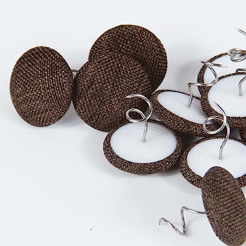 Brown Upholstery Tacks Set of 24 for Headliners and Bed Skirts