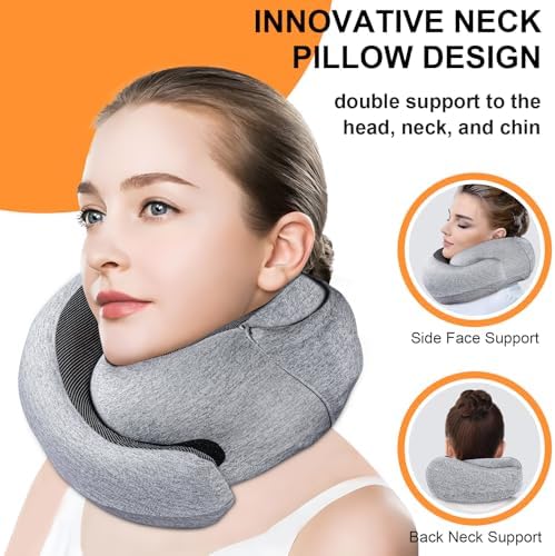Ergonomic Travel Pillow for Comfort and Privacy