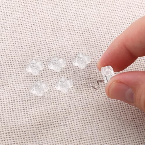 100-Piece Bed Skirt Pins Four-Leaf Clover Twist Pins for Upholstery Tacks and Slipcovers