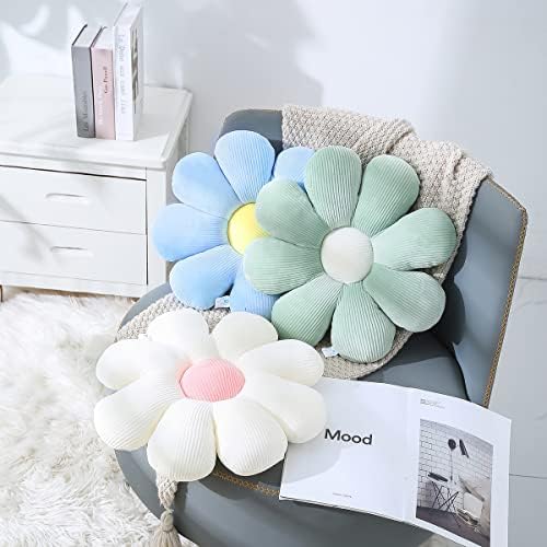 Flower Pillow Daisy Throw Cushion Soft Decorative Pillow for Girls Kids
