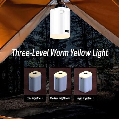 Small Mini Portable Inflatable Air Pump with LED Light for Camping Travel Home Use