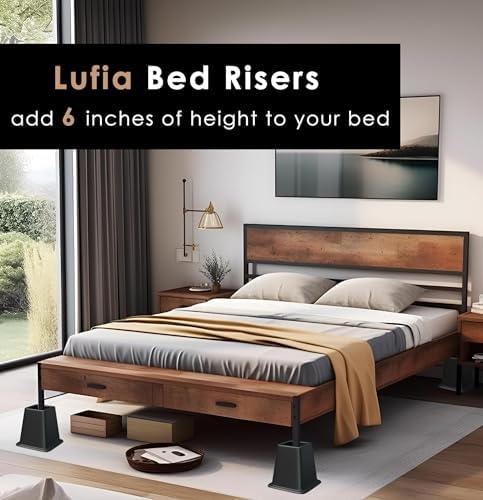 6-Inch Heavy-Duty Bed Risers