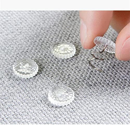 Clear Heads Twist Pins Plastic Head Upholstery Pin for Slipcovers and Bedskirts 20 Pieces