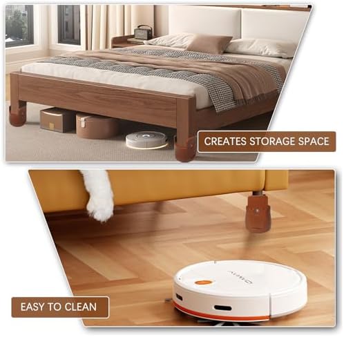 Premium Heavy Duty Bed Risers for Height Adjustment Extra Storage