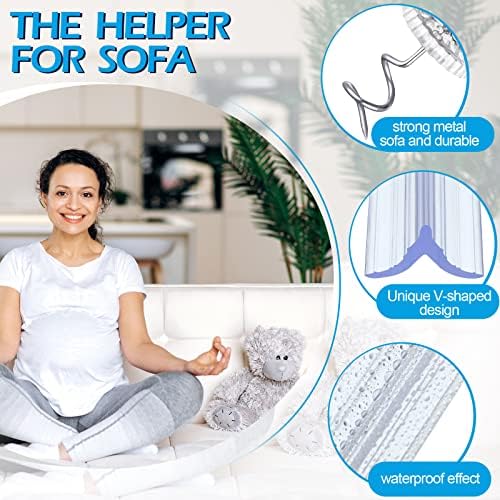 55-Piece Slipcover Set for Sofa Sectional Bed - Tuck Grips Dust Ruffle Pins Decorative Sofa Covers