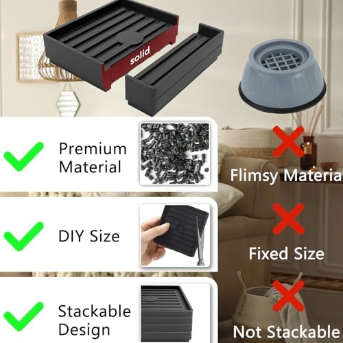 Durable Bed Risers for Stackable Beds