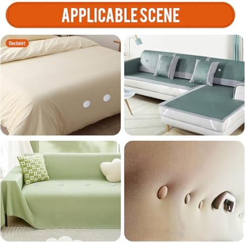 25 Pcs 08 Bed Skirt Pins with Flax Cover