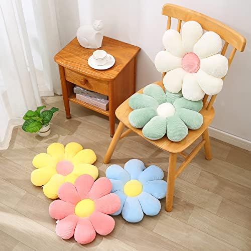Flower Pillow Daisy Throw Cushion Soft Decorative Pillow for Girls Kids