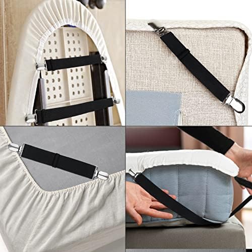 Adjustable Heavy Duty Bed Sheet Clips for Fitted Mattresses caliber Bed Linens