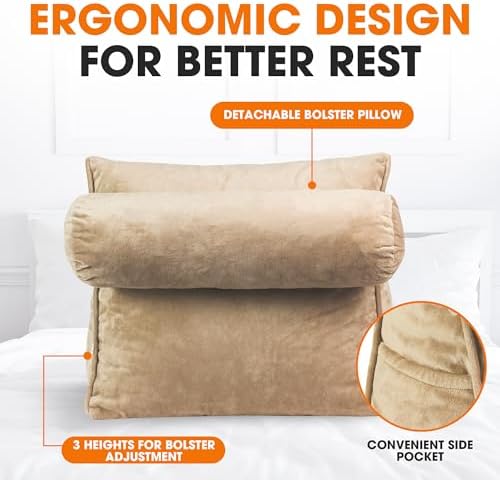 Cheer Collection TV Pillow Back Support Sofa Bed