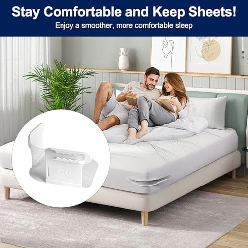 Stylish Lock Sheet Holders - 4PCS Bed Sheet Organizer with Lock Strips