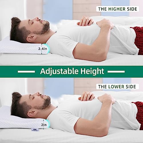 SUQ I OME Ultra Thin Memory Foam Pillow for Neck Pain Relief