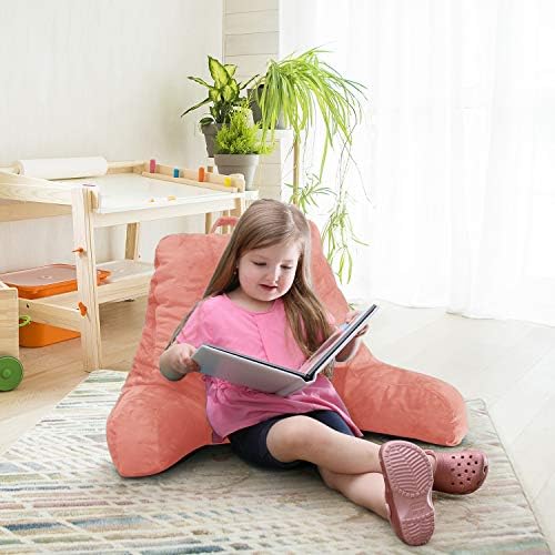 Clara Clark Reading Pillow for Kids Teens Misty Rose