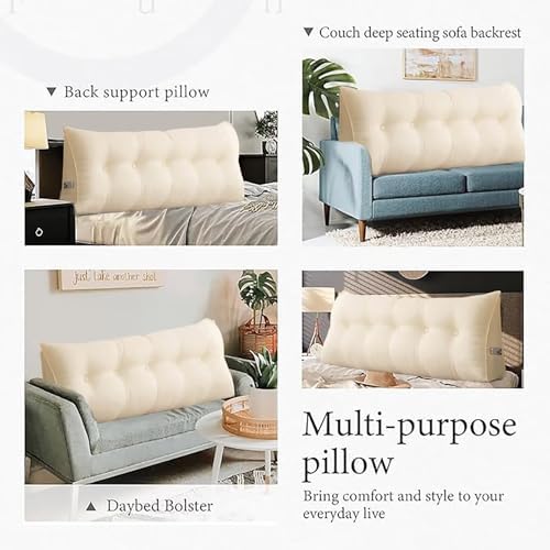 Multi-Purpose Bed Pillow for Headboard More