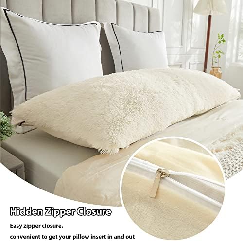 Luxury Off-White Body Pillow Cover