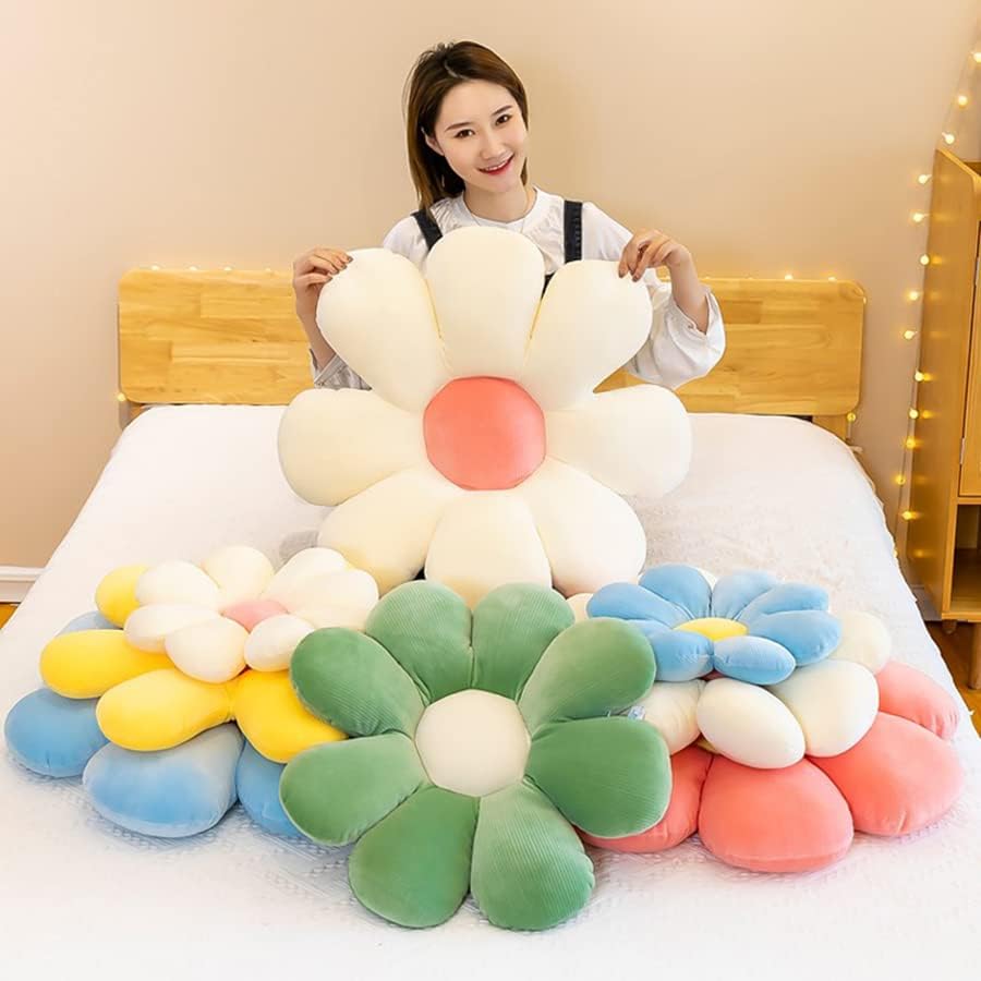 Flower Pillow Daisy Throw Cushion Soft Decorative Pillow for Girls Kids