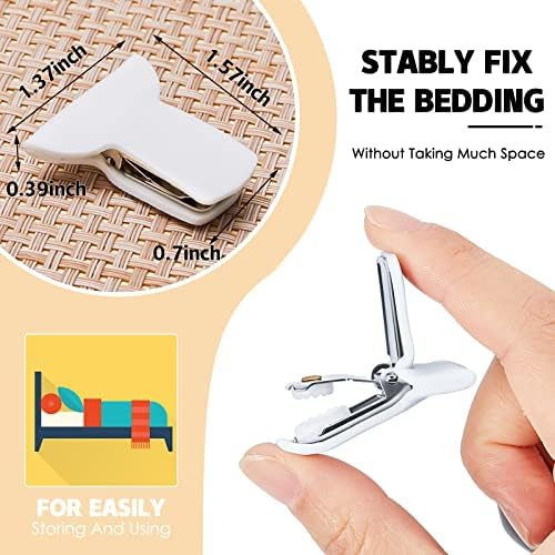 Secure Comforters Duvet Clips for Bedding Patelai Padded Fasteners for Easy Organization