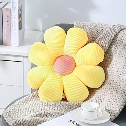 Flower Pillow Daisy Throw Cushion Soft Decorative Pillow for Girls Kids
