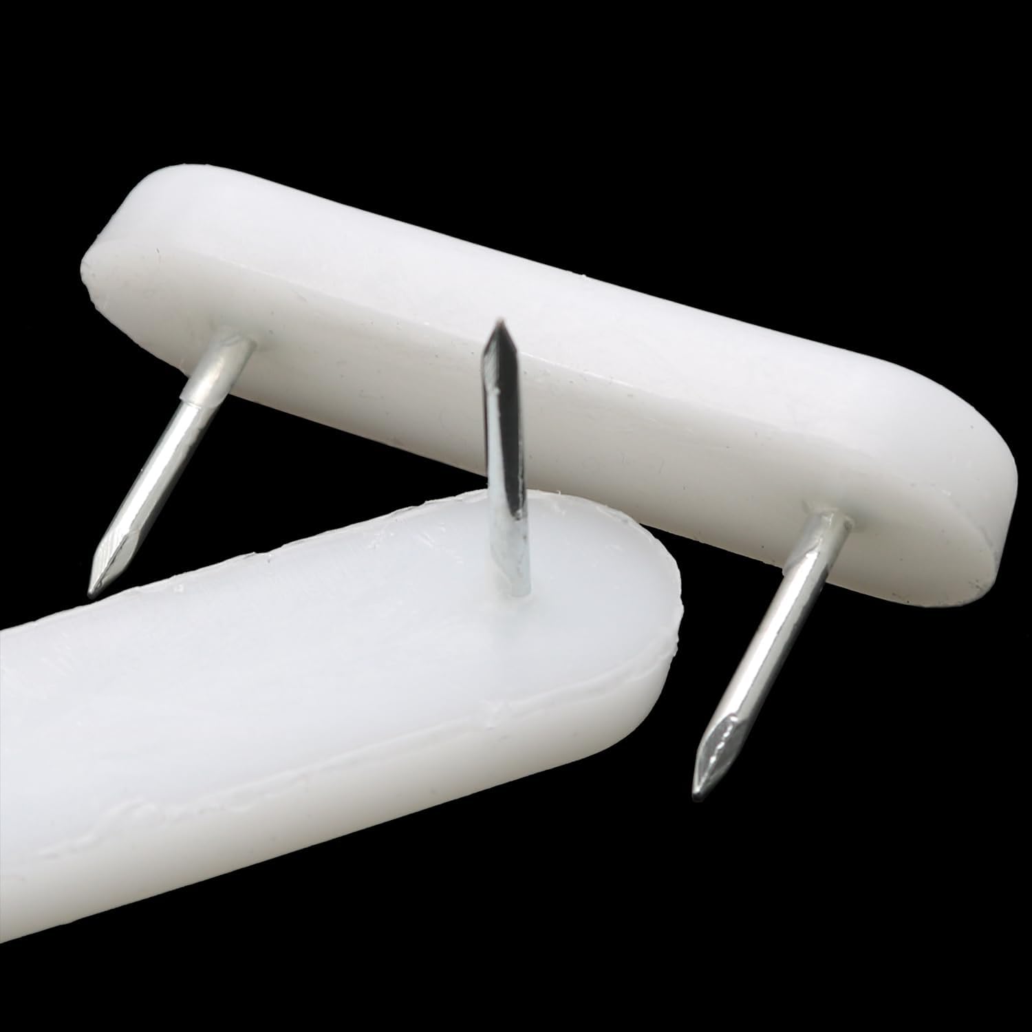 30PCS White Thickened Plastic Chair Foot Pegs for Furniture Beds and Skirts Durable Fixing Pins for Chairs or Tables