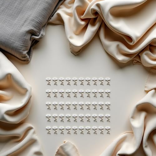 Secure Your Upholstery with Tustao 50-Piece Clear Twist Pins - Essential Tool for Bedskirts and Slipcovers
