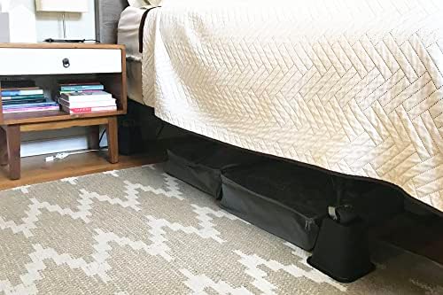 Shepherd Hardware 6 Inch Bed Risers Black 4 Count