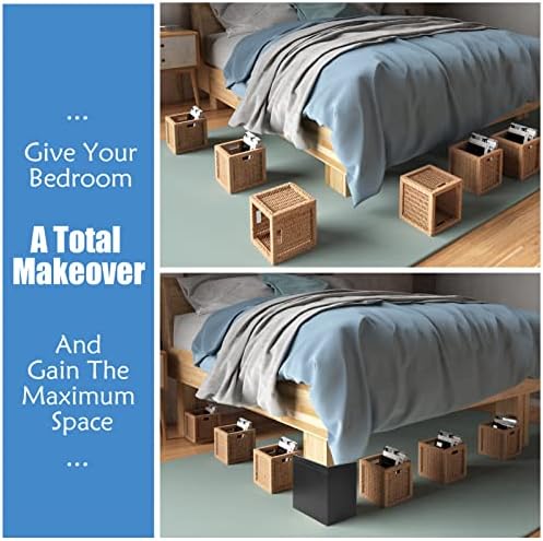Jeethemy Heavy Duty Bed Risers Set of 4