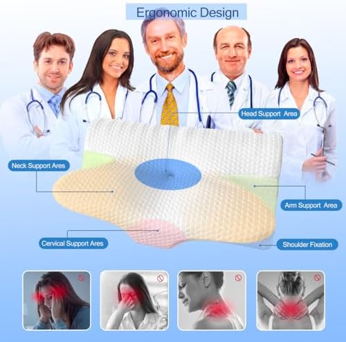 Enhance Sleep with Ergonomic Memory Foam Pillow