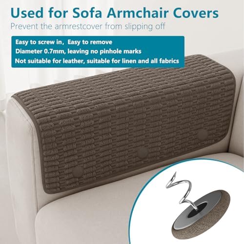 MAICOBI Bed Skirt Pin - linen wrapped twist pin for bed sofa upholstered furniture