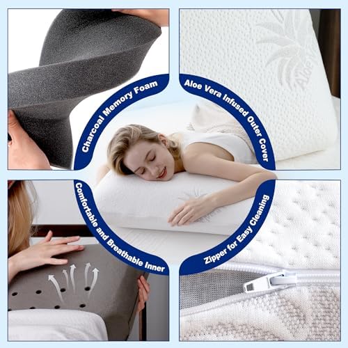 MLILY Side Sleeper Pillow for Neck Pain Relief