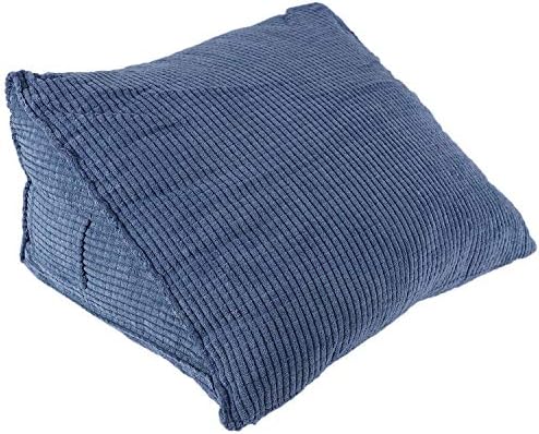 Jkjhbhged Reading Backrest Cushion Pillow Wedge Bed Rest Support Pillow Blue