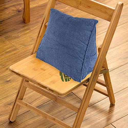Jkjhbhged Reading Backrest Cushion Pillow Wedge Bed Rest Support Pillow Blue