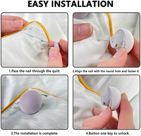 12-Piece Duvet Cover Clips on Amazon
