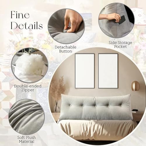 Adjustable Reading Wedge Headboard Pillow
