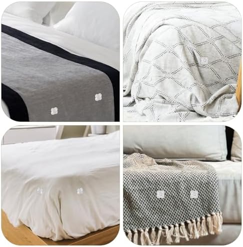 100-Piece Bed Skirt Pins Four-Leaf Clover Twist Pins for Upholstery Tacks and Slipcovers