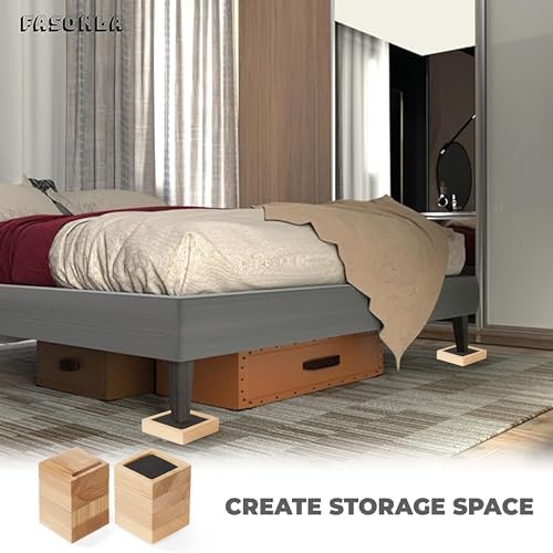 Adjustable Bed Risers Set of 8 - 1 Inch to 4 Inch Height