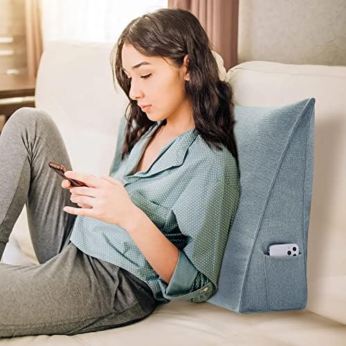 Gray Ergonomic Lumbar Support Pillow for Bed Rest Reading or Side Lying Premium 24x8x20 Your Best Choice